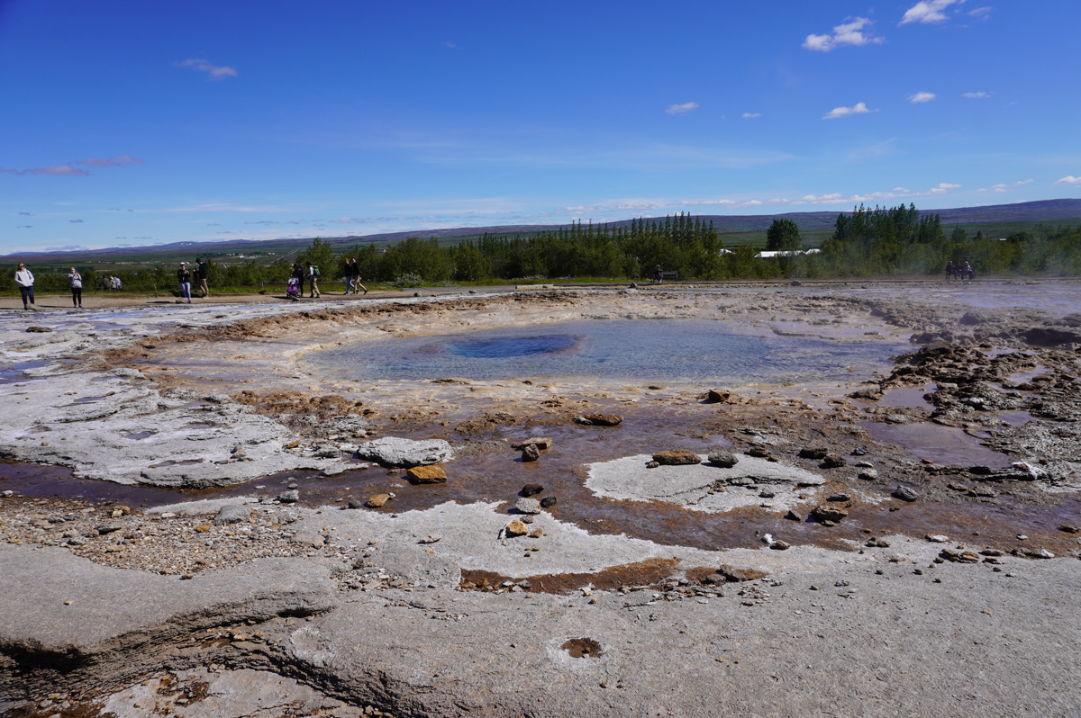Geysir Area, Quiescent Strokkur