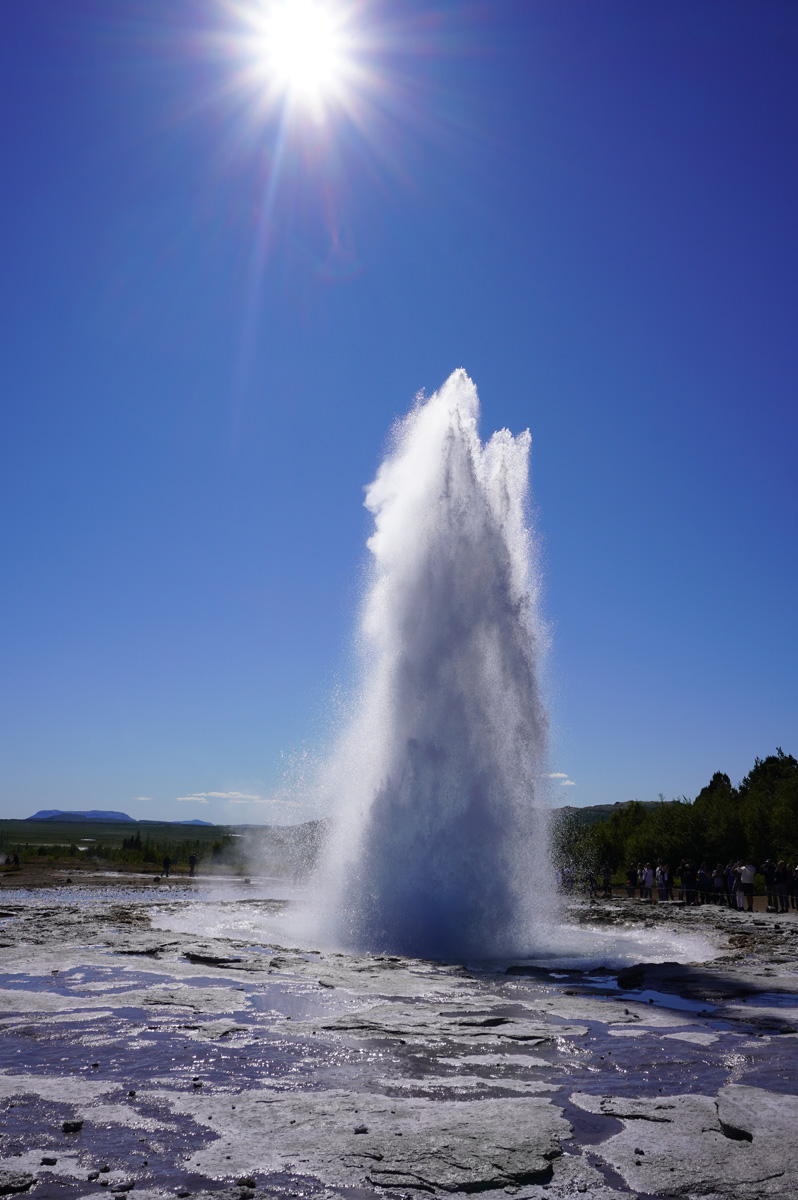 Geysir Area, ... three ...