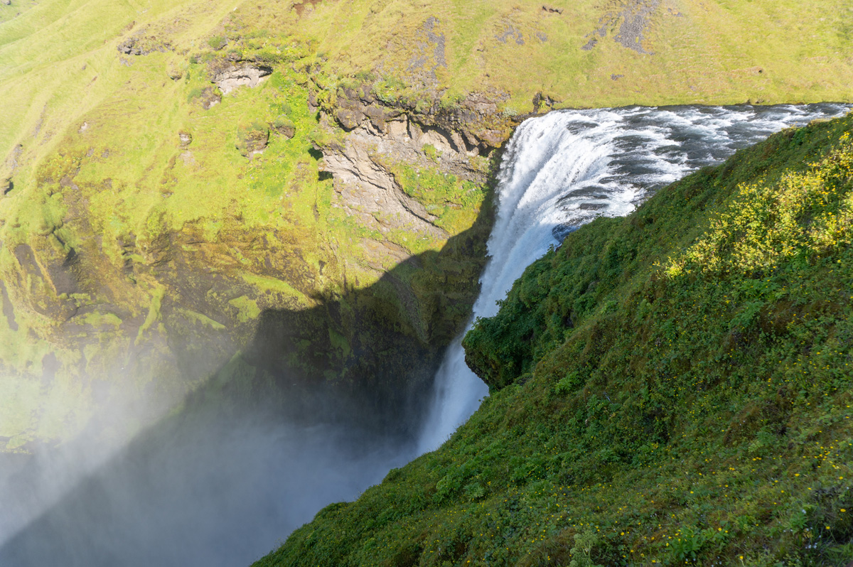 Skogafoss, Top of Skogafoss