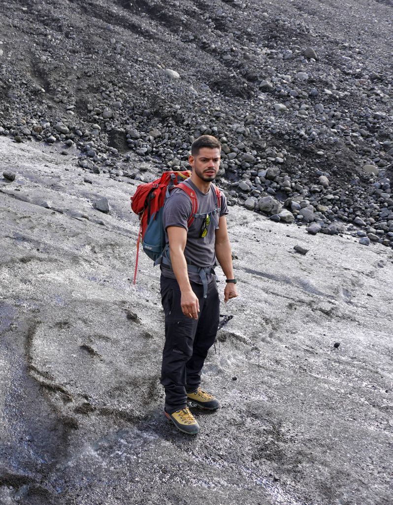 Glacier Hike, Our intrepid guide (originally from Mexico)
