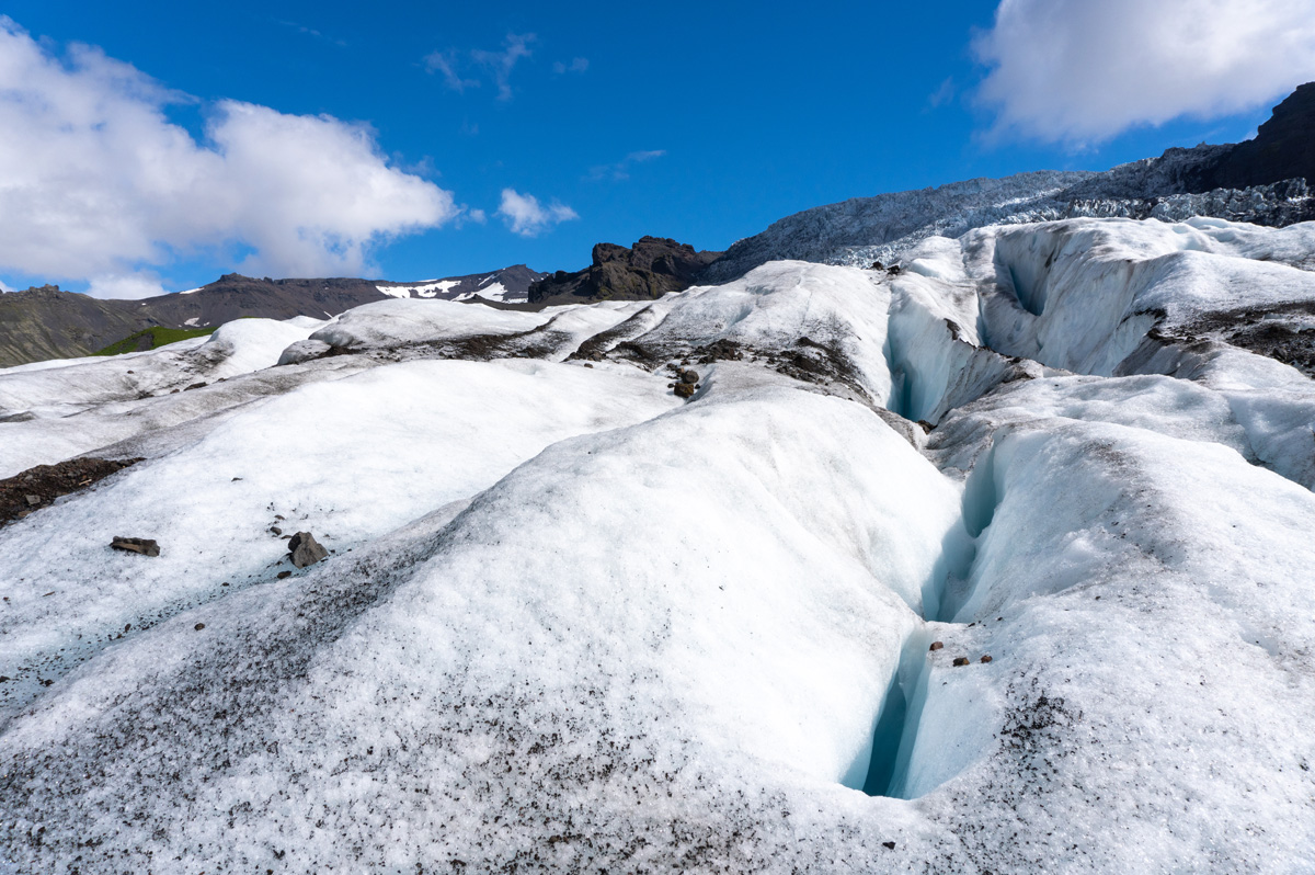 Glacier Hike, The glacier surface is <i>not</i> smooth