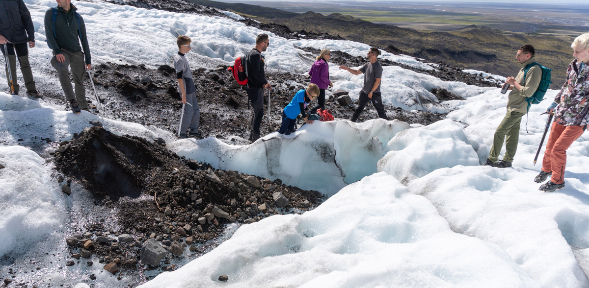 Glacier Hike, Out intrepid party.