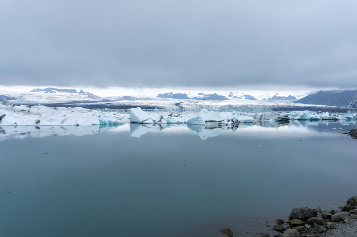 Glacial lakes, Jökulsárlón glacial lagoon