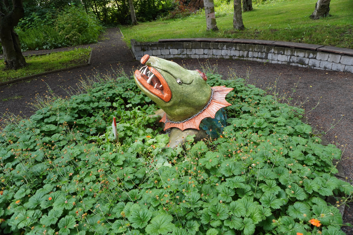 Akureyri, Statue outside Akureyri Museum