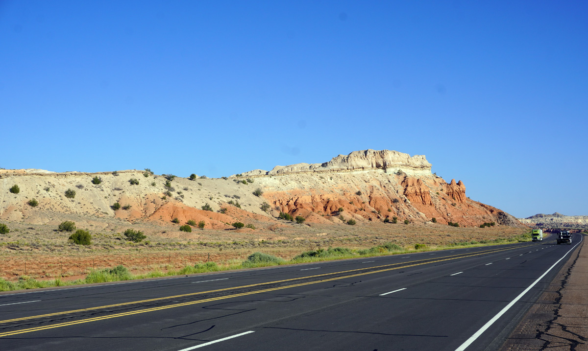 Chaco Canyon, Mesa en route
