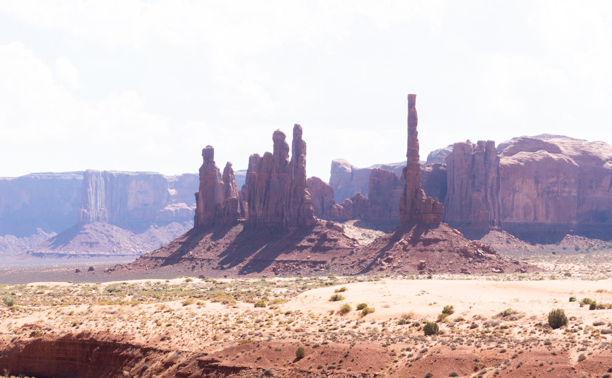 Monument Valley, Rock spires
