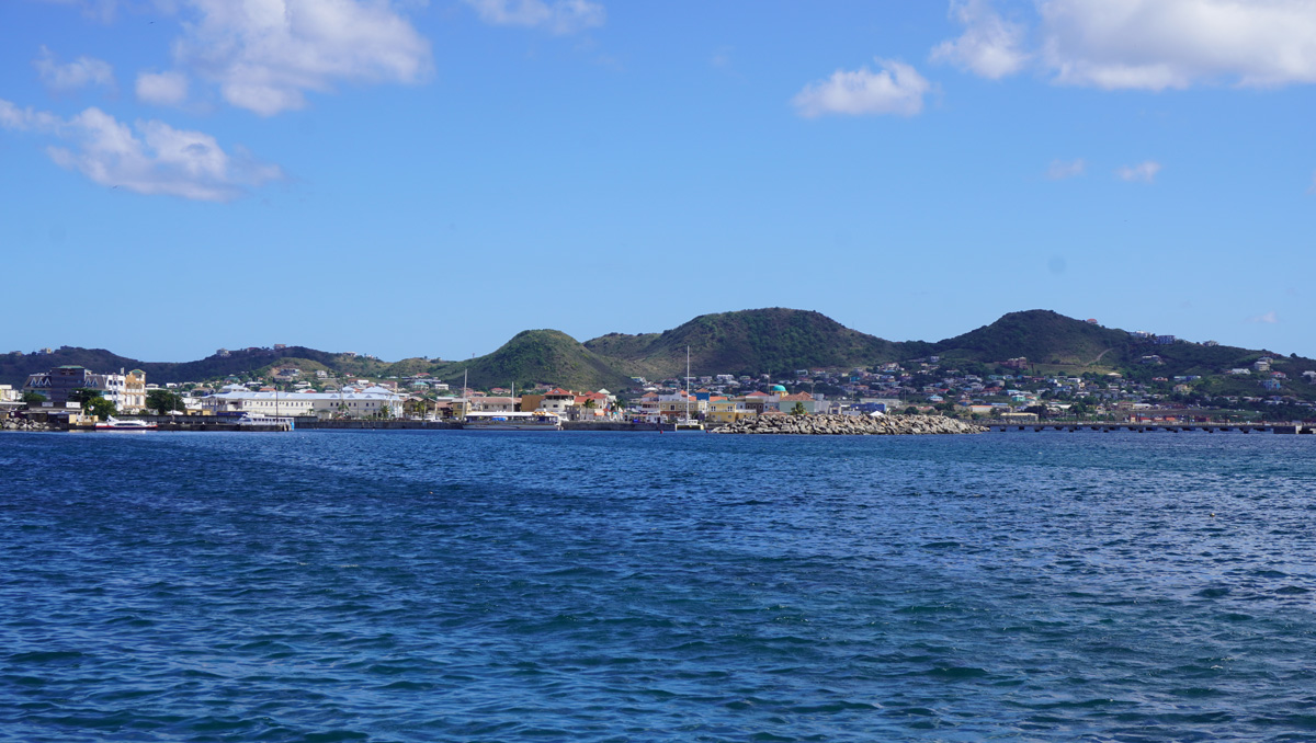 St Kitts: Basseterre, Basseterre, from Nevis ferry.