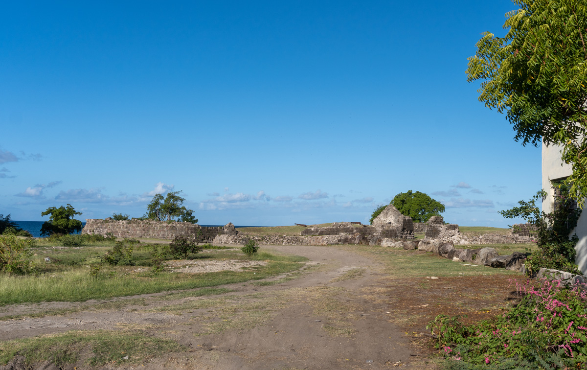 Nevis: Fort Charles, Fort Charles, c 1628