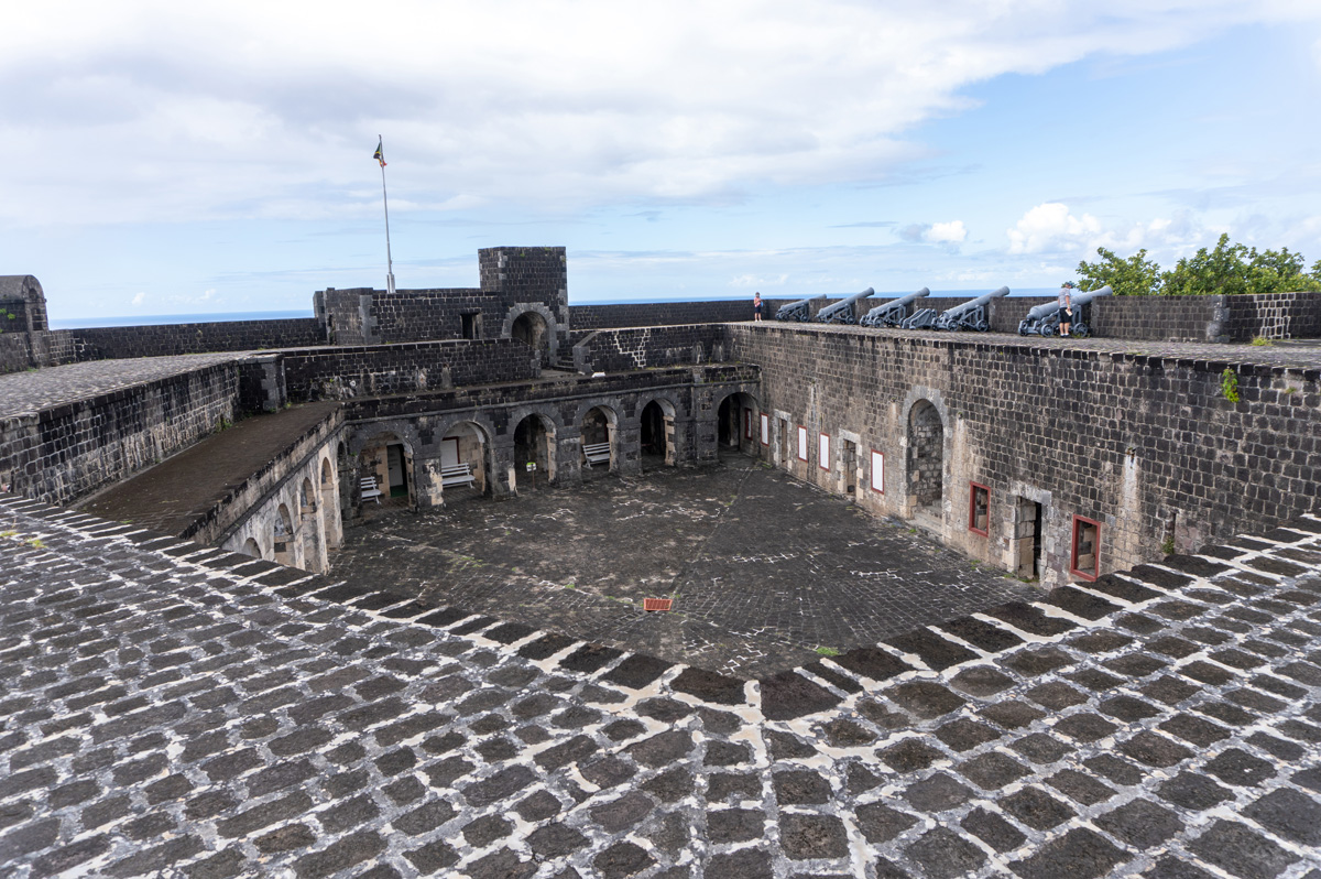 St Kitts: Brimstone Hill Fortress, Interior of Fort George