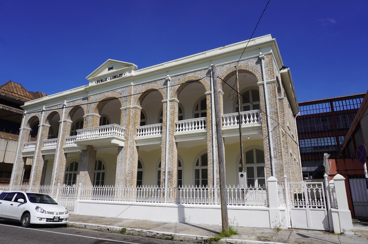 Trinidad: Port of Spain, Grand old Public Library (1901)