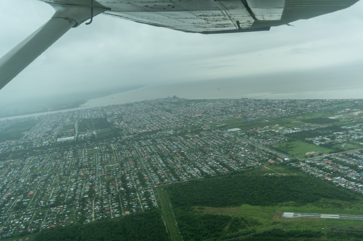 Guyana: Kaieteur Falls, View over Georgetown
