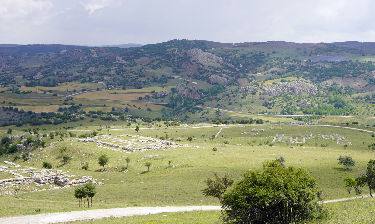 Hattuşa, View over Hattuşa site