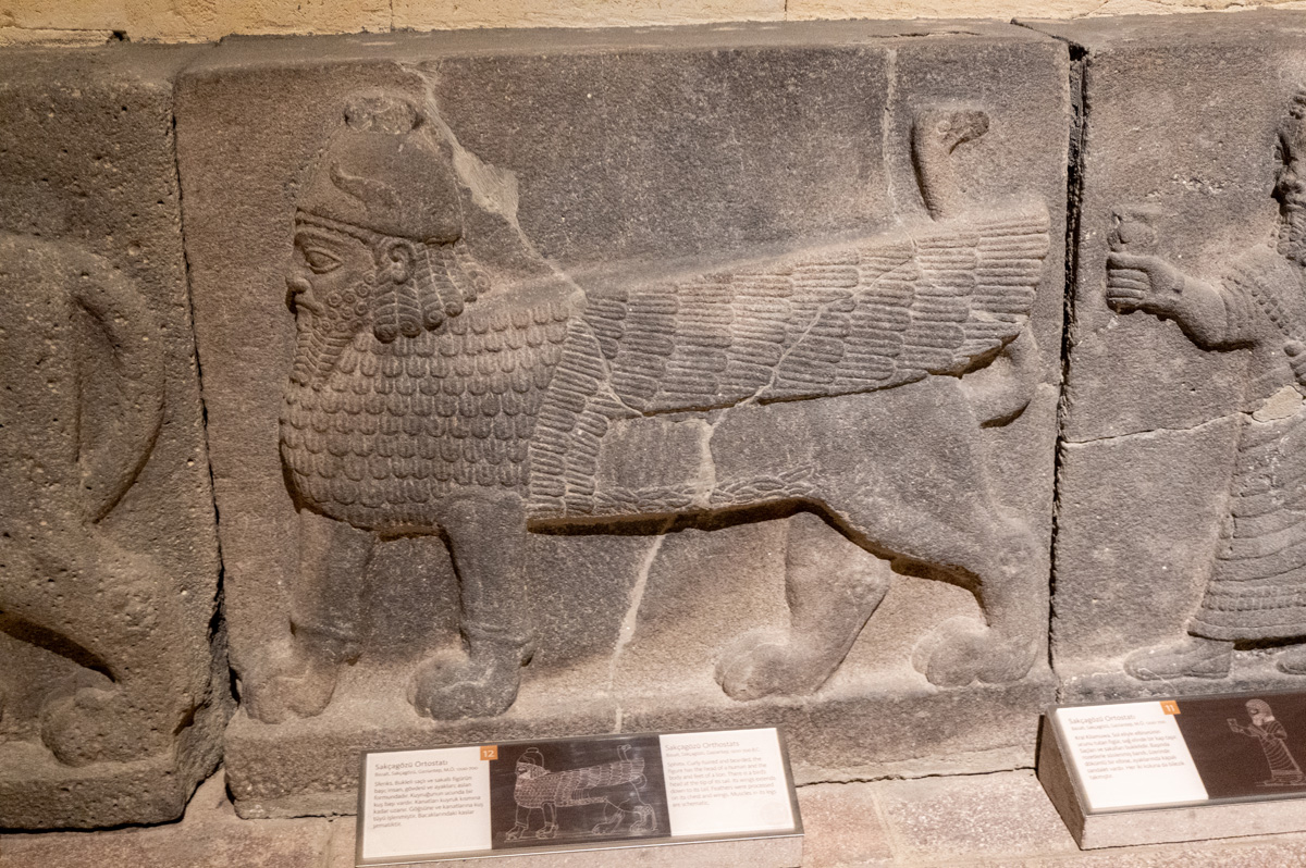 Museum of Anatolian Cilvilizations, Late Hittite Human-headed Winged Lion 1200-700BC