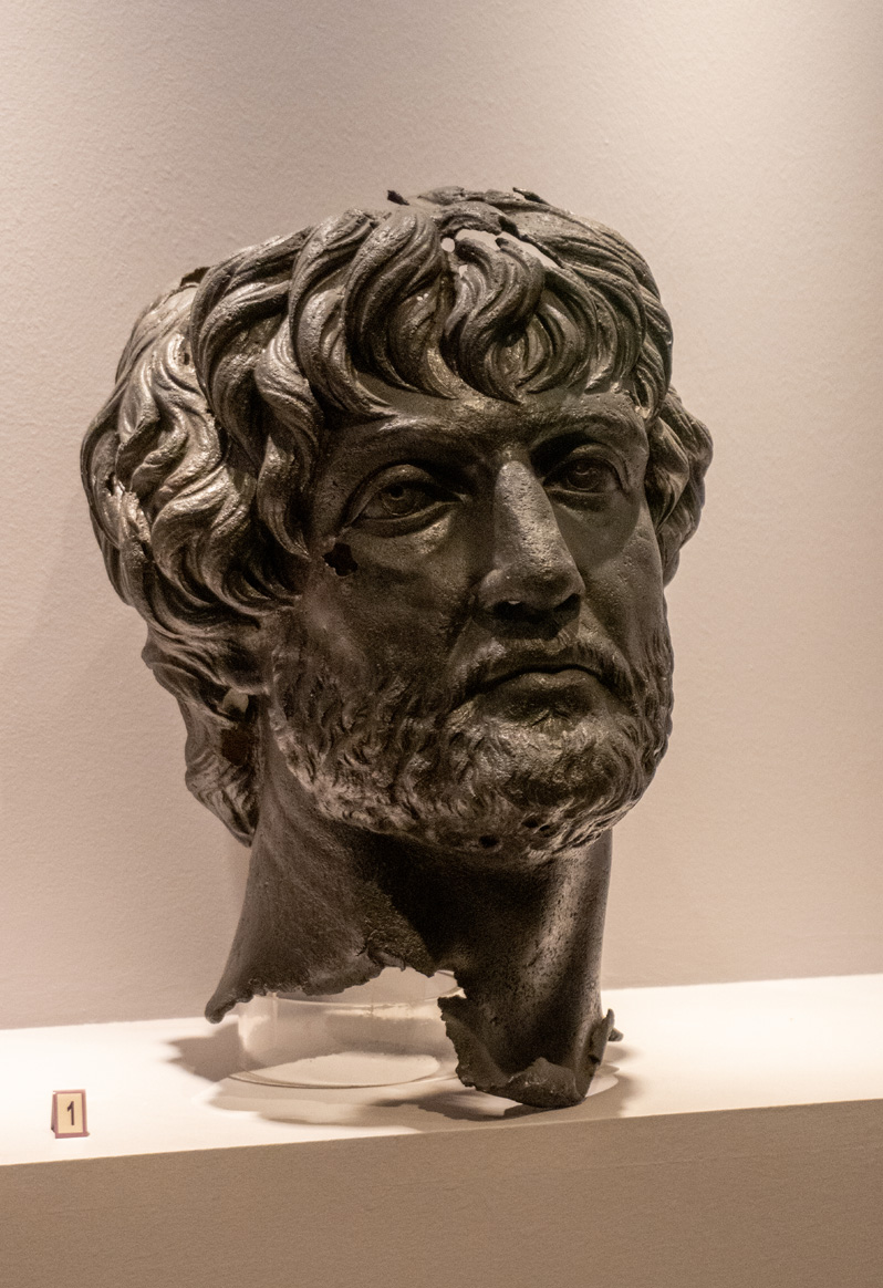 Museum of Anatolian Cilvilizations, Bronze head, 2nd c AD