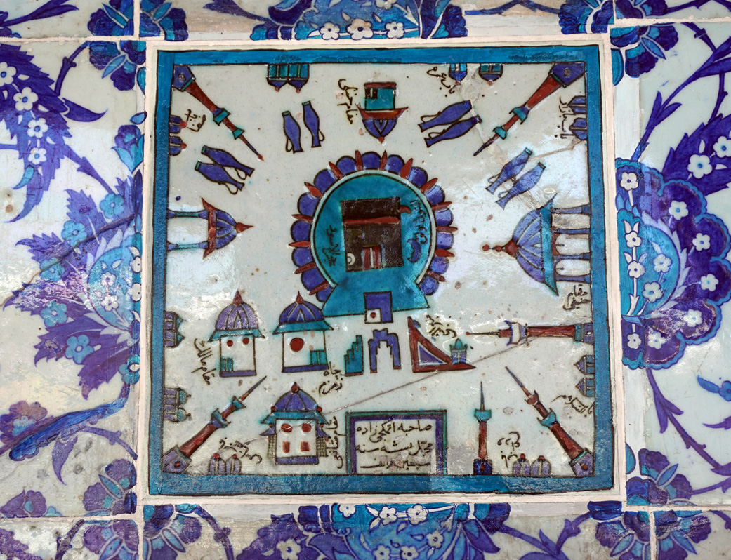 Rustem Pasha Mosque, Tile representing Mecca