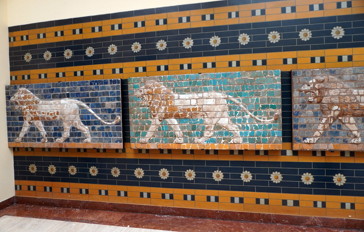 Archaeological Museum, Lions from the Ishtar Gate