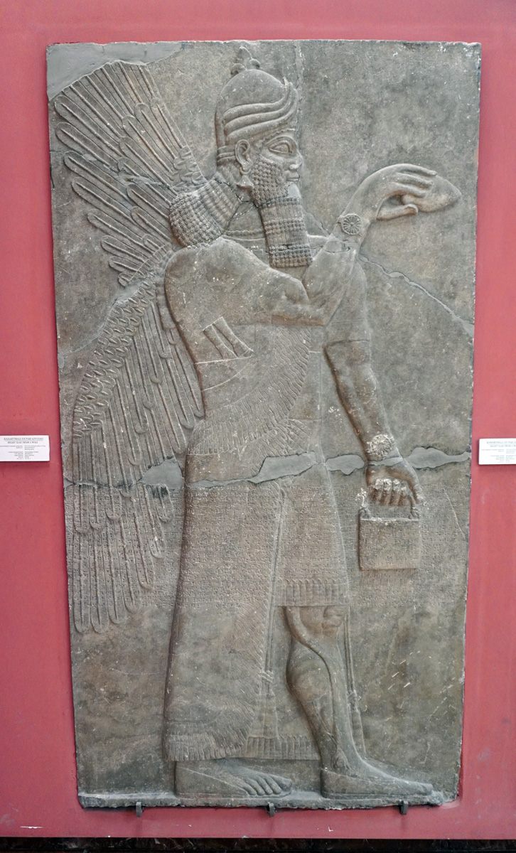 Archaeological Museum, Assyrian relief, Nimrud, 9th c BC