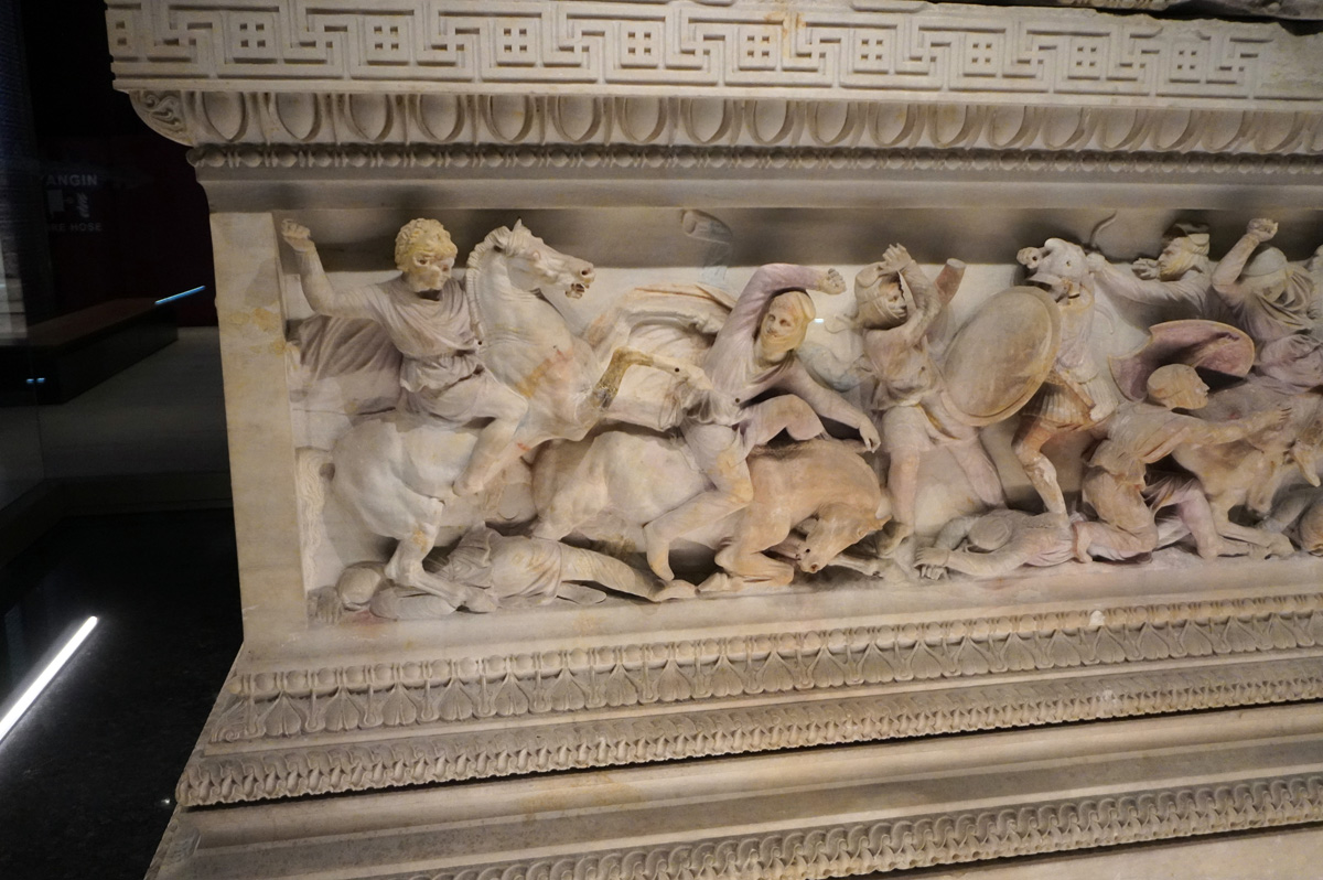 Archaeological Museum, "Alexander" Sarcophagus, ~310 BC