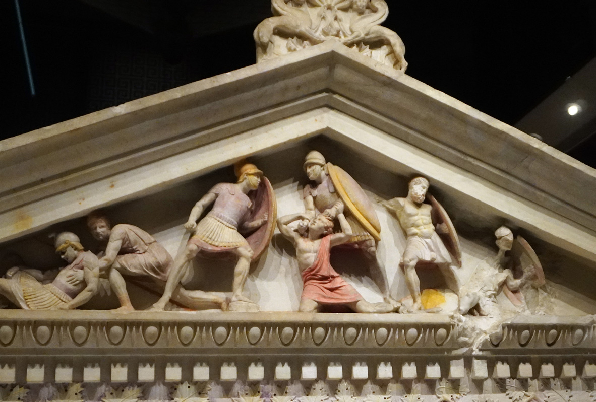 Archaeological Museum, "Alexander" Sarcophagus detail