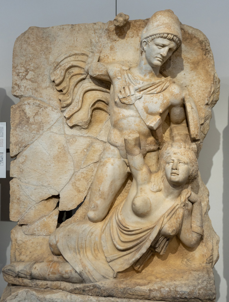 Aphrodisias Museum: Sebasteion Reliefs, Claudius subdues Britannia