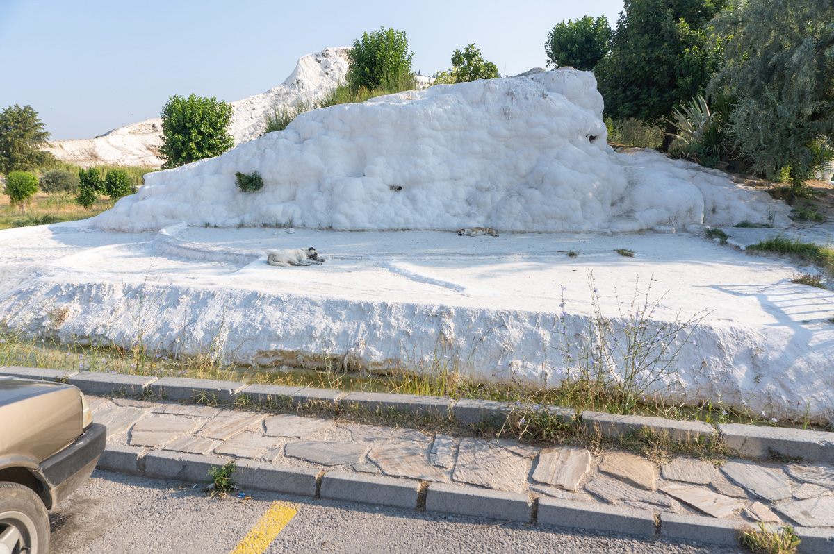 Pamukkale Travertines, A chunk of snowy white travertine
