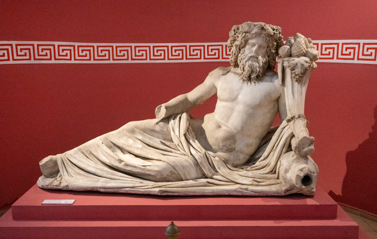 Izmir History and Arts Museum, River God Kaistros, 2nd c AD