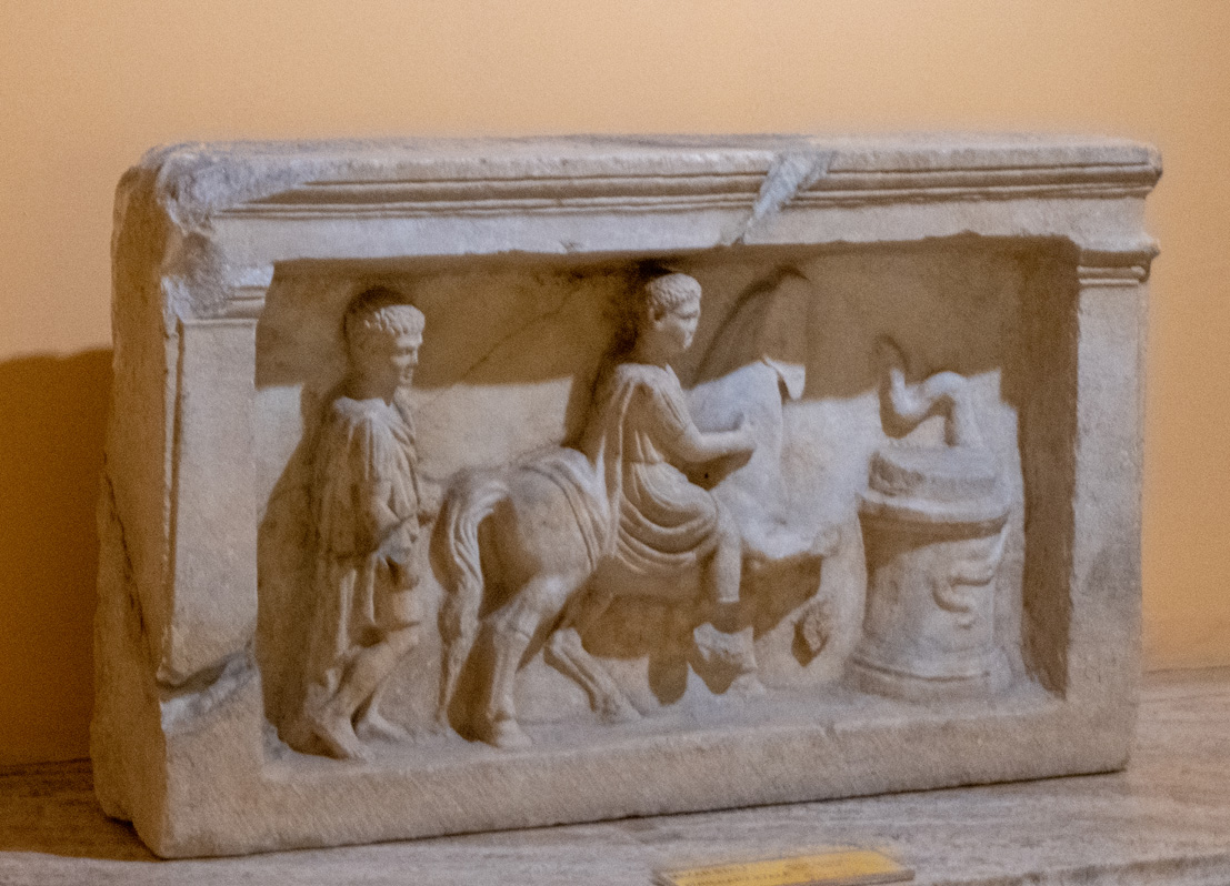 Izmir History and Arts Museum, A rider encounter a Snake on a Pillar