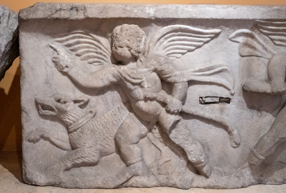 Izmir History and Arts Museum, Winged servitor (?) from Miletos Theater