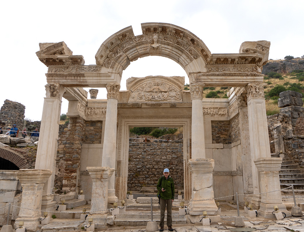 Ephesus: Ancient City, Temple of Hadrian: A visiting Barbarian