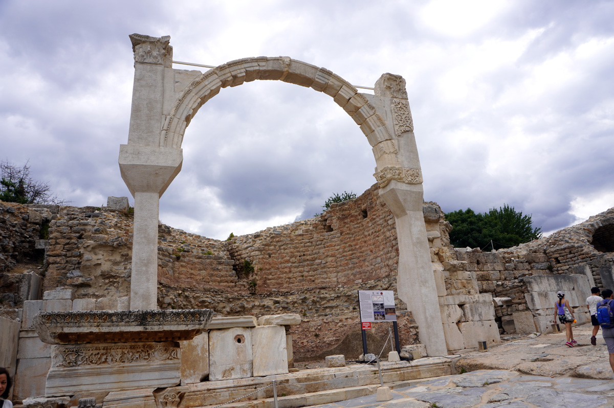 Ephesus: Ancient City, Fountain of Domitian Arch