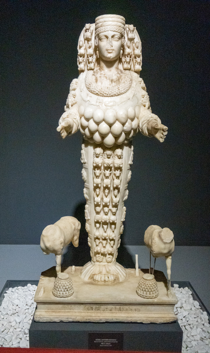 Ephesus Museum, Artemis/Cybele statue, 2nd c AD