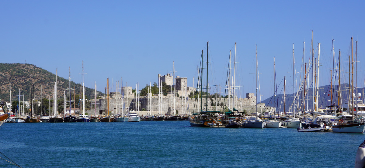 Bodrum Castle, Harbor view to Bodrum castle