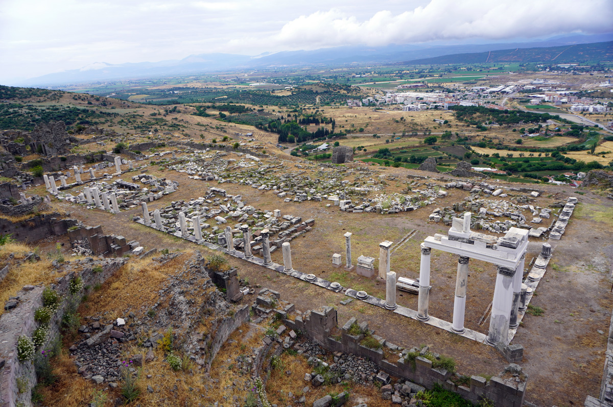 Pergamon Upper City, View over Upper Gymnasium