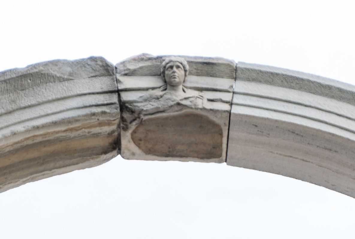 Smyrna Agora, Empress Faustina on Arch keystone