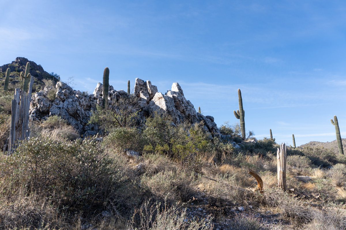 Cave Creek Regional Park: Quartz Trail, Quartz Trail quartz outcropping