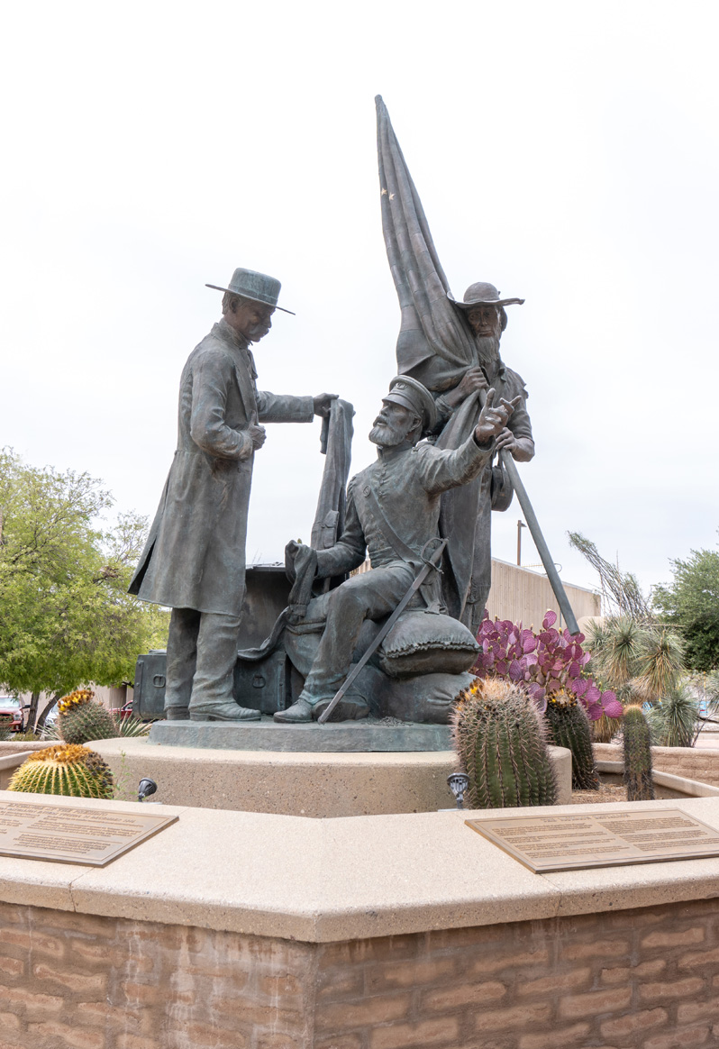 Tucson, Monument to US "Mormon battalion" Who passed through Tucson peacefully