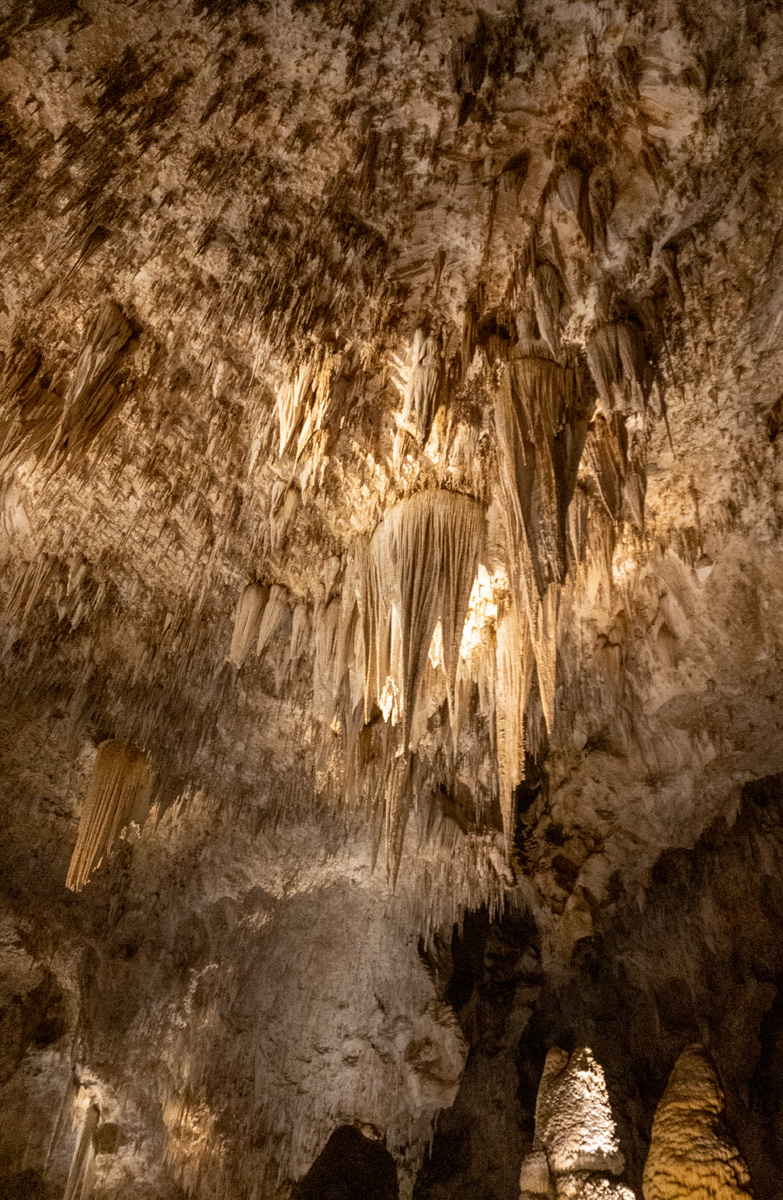 Carlsbad Caverns National Park, Stalagtite clusters