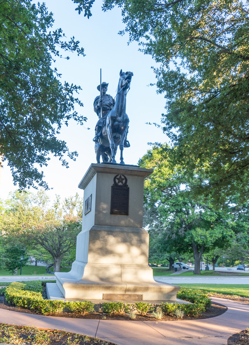 Texas State Capitol: Monuments and Memorials, (Confederate) Texas Rangers Monument