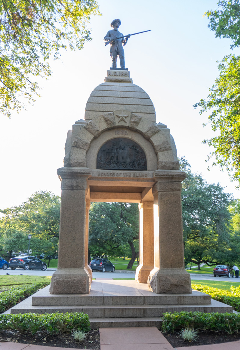 Texas State Capitol: Monuments and Memorials, "Heroes of the Alamo" monument