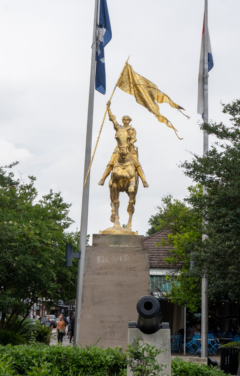 Around New Orleans, Joan of Arc statue The Maid of Orleans