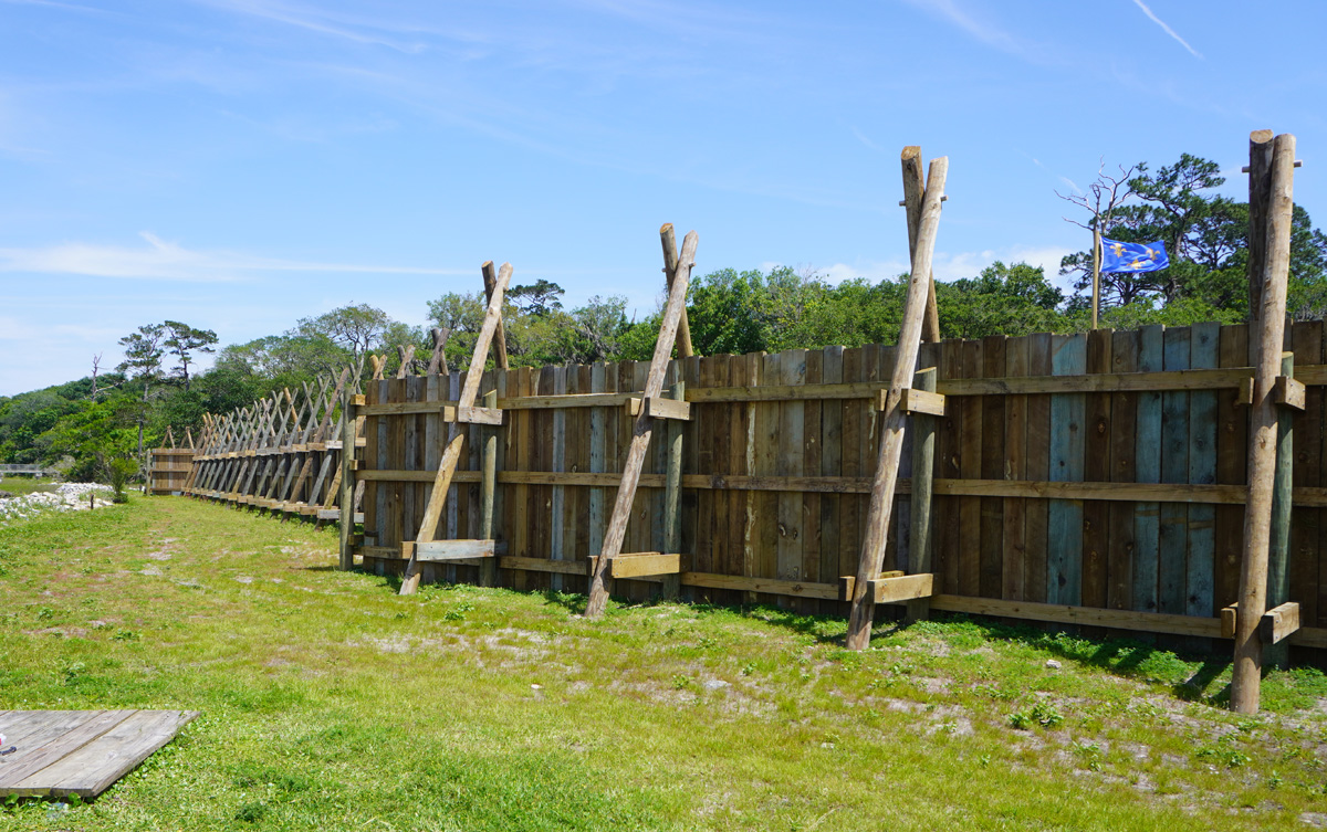 Fort Caroline National Memorial, Exterior Walls