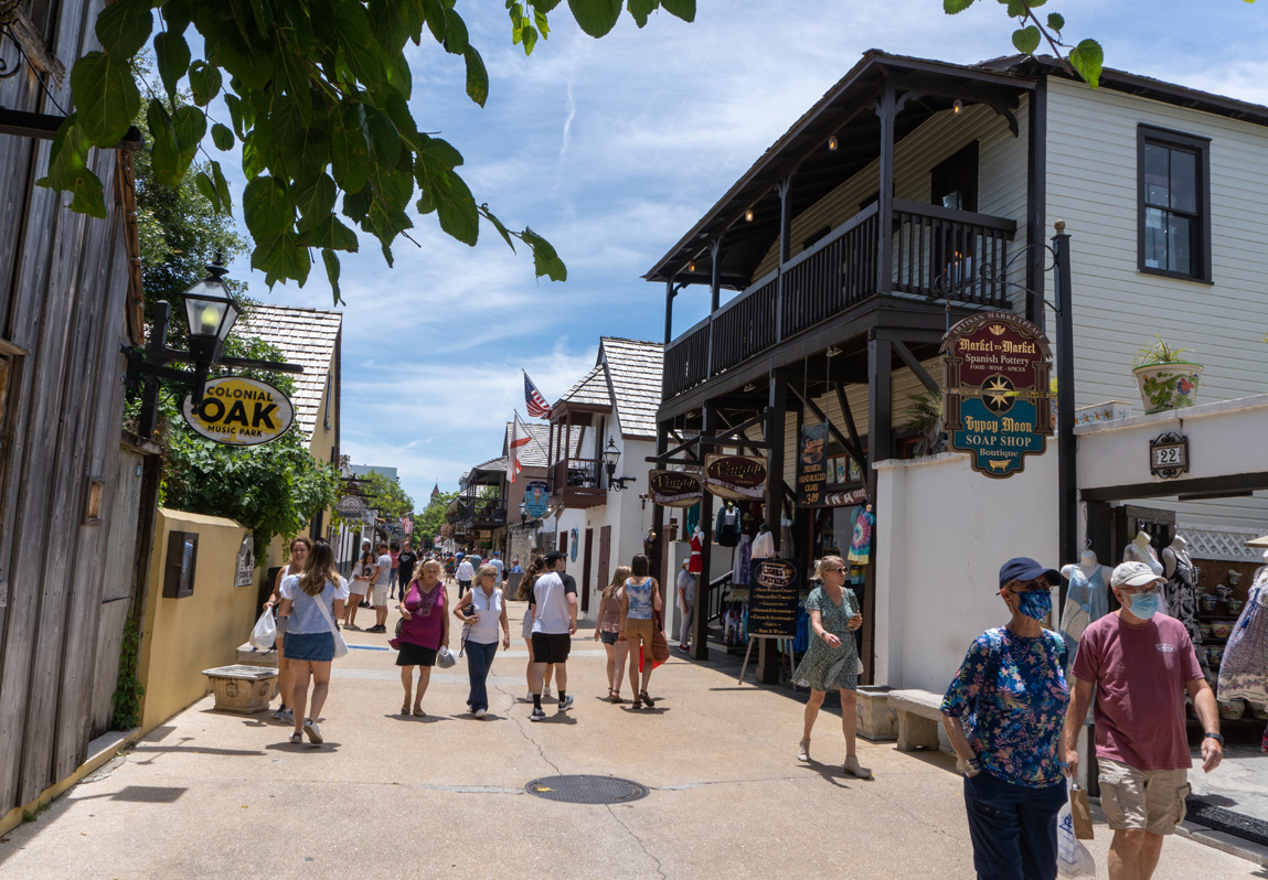 Old St Augustine, The busy Tourist Quarter