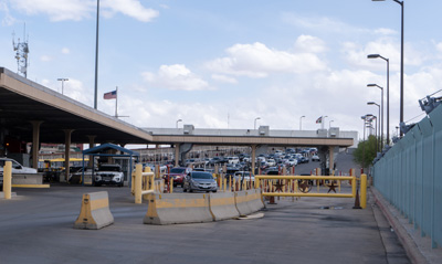 Border Crossing - inbound, El Paso, Texas May 2021