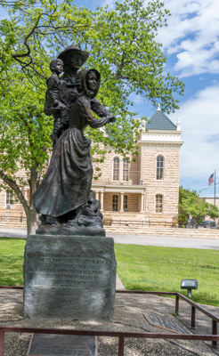 Pioneer Family memorial (1996), Ozona, Texas May 2021
