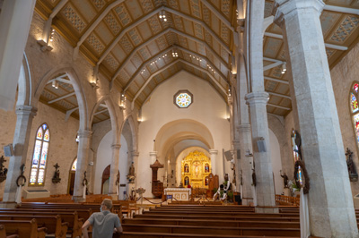 San Fernando Cathedral interior, The Alamo, Texas May 2021
