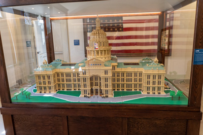 Lego model of Texas State Capitol, Texas May 2021