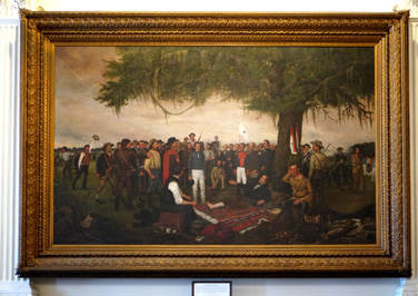 "The Surrender of Santa Anna" (1886), Texas State Capitol, Texas May 2021