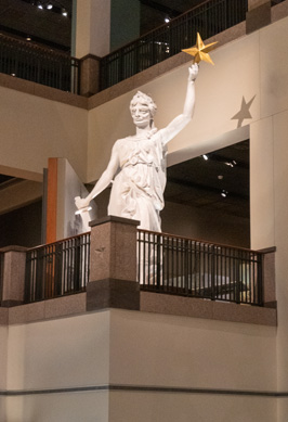 Goddess of Liberty From Texas State Capitol (1888), Austin Museums, etc., Texas May 2021
