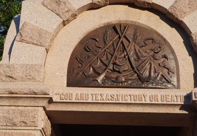 "Heroes of the Alamao" detail, Texas State Capitol: Monuments and Memorials, Texas May 2021