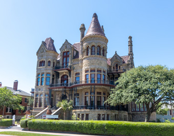 "Bishop's Palace" mansion, Galveston, Texas May 2021